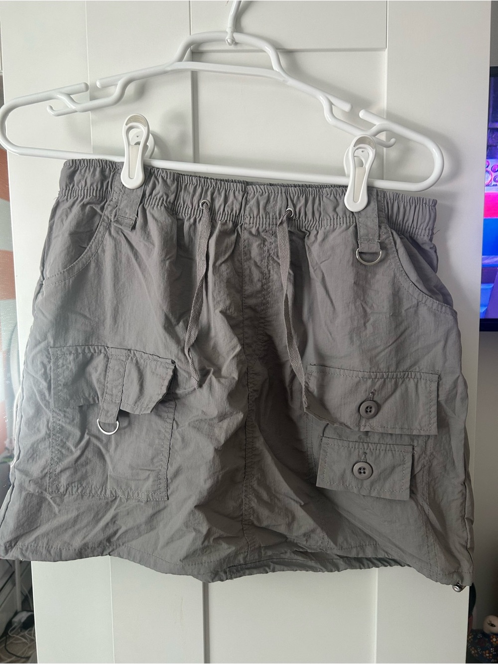Grey Utility Skirt